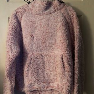 PINK Victoria’s Secret light pink fleece pullover